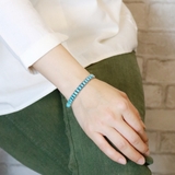 スクエアターコイズのシルバー925製細身バングル 太陽マークアメリカン インディ… | アクセサリーショップPIENA | 詳細画像8 