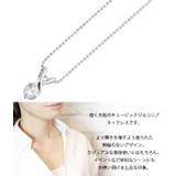 6ミリキュービックジルコニアのクロスバチカンネックレス シルバー クリア | アクセサリーショップPIENA | 詳細画像2