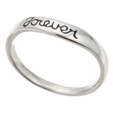 Forever シルバー925製ウェーブリング 文字入り | アクセサリーショップPIENA | 詳細画像4 