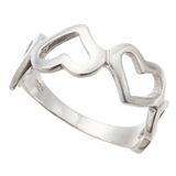 透かしハートフレームリング シルバー925製 シンプル | アクセサリーショップPIENA | 詳細画像4