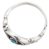 アラベスクとターコイズのシルバー925製リング 唐草模様 透かし柄 | アクセサリーショップPIENA | 詳細画像5 