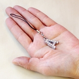 キラキライニシャルストラップ シルバーメタル クリアストーン | アクセサリーショップPIENA | 詳細画像8 