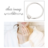 3ミリキュービックジルコニアのウェーブリング シルバー925製 指輪 | アクセサリーショップPIENA | 詳細画像3