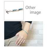 スクエアターコイズシルバー925製ブレスレット マンテル トルコ石 | アクセサリーショップPIENA | 詳細画像3 