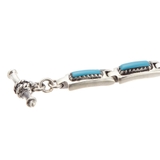 スクエアターコイズシルバー925製ブレスレット マンテル トルコ石 | アクセサリーショップPIENA | 詳細画像5 