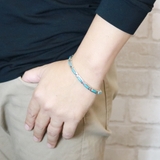 スクエアターコイズシルバー925製ブレスレット マンテル トルコ石 | アクセサリーショップPIENA | 詳細画像6 