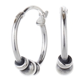 シルバー925製ボールフープピアス 輪っか リングピアス | アクセサリーショップPIENA | 詳細画像4 