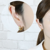 フープピアス レディース ラメ加工フープピアス | アクセサリーショップPIENA | 詳細画像9