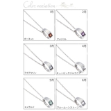 誕生石ベビーリングネックレス 天然石 シルバーメタル | アクセサリーショップPIENA | 詳細画像2 