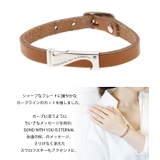 1粒ラインストーンのレザーブレスレット シルバー925製 牛革 | アクセサリーショップPIENA | 詳細画像2