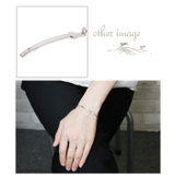 シルバー925製クロスチェーンブレスレット ブルーダイヤモンド 十字架 | アクセサリーショップPIENA | 詳細画像3