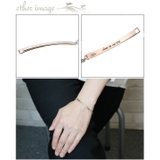 フランス語メッセージプレートチェーンブレスレット シルバー925製 ハート | アクセサリーショップPIENA | 詳細画像3 