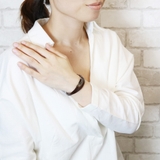 1粒ラインストーンが煌めく栃木レザーブレスレット シルバー925製 ブラウン | アクセサリーショップPIENA | 詳細画像11 