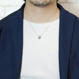 ダブルリングネックレス ブラック シルバー925製 | アクセサリーショップPIENA | 詳細画像12