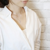 シルバー925製メッセージ刻印ムーンネックレス レッドダイヤモンド キュービック… | アクセサリーショップPIENA | 詳細画像11