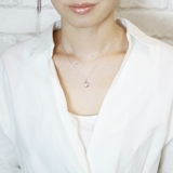 シルバー925製メッセージ刻印ムーンネックレス レッドダイヤモンド キュービック… | アクセサリーショップPIENA | 詳細画像12