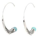 ハーフフープピアス レディース フェイクターコイズ | アクセサリーショップPIENA | 詳細画像10 