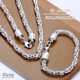 ネックレスブレスレットセット メンズ チェーン | アクセサリーショップPIENA | 詳細画像1 