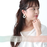 プレート連パールフープピアス レディース ゴールド | アクセサリーショップPIENA | 詳細画像5