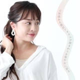 プレート連パールフープピアス レディース ゴールド | アクセサリーショップPIENA | 詳細画像10