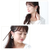 プレート連パールフープピアス レディース ゴールド | アクセサリーショップPIENA | 詳細画像11