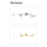 スタッドピアス レディース リボン | アクセサリーショップPIENA | 詳細画像3