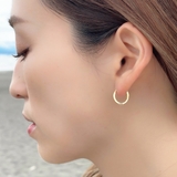 シンプルフープ ノンアレルギーピアス 1.5mm | アクセサリーショップPIENA | 詳細画像5