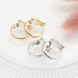 シンプルなフープイヤリング 樹脂製クリップで安心 ノンホールピアスフープ直径14… | アクセサリーショップPIENA | 詳細画像8 