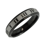 超高純度タングステンリング 4mm ローマ数字を描いたデザイン | アクセサリーショップPIENA | 詳細画像13 