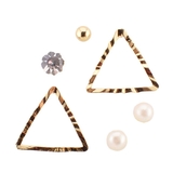 樹脂ピアスセット トライアングル パール | アクセサリーショップPIENA | 詳細画像8