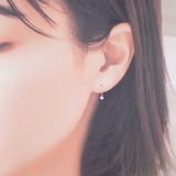 フックピアス レディース プラチナ900製ポスト | アクセサリーショップPIENA | 詳細画像5 