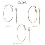 フープピアス レディース サージカルステンレス製ポスト | アクセサリーショップPIENA | 詳細画像2 