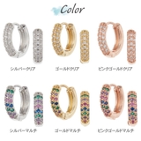 ピアス フープ パヴェ | アクセサリーショップPIENA | 詳細画像2 