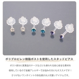 ピアス レディース シンプルなカラフルラインストーンの | アクセサリーショップPIENA | 詳細画像2