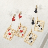 ピアス レディース ポリプロピレン樹脂ポストハートとスペードのトランプ | アクセサリーショップPIENA | 詳細画像7 