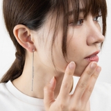 ラインストーン揺れる輝きピアス チタンポスト シルバー ゴールド 国産 日本製 | アクセサリーショップPIENA | 詳細画像5