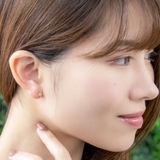 ラインストーンお花型ピアス チタンポストでアレルギーも安心 セカンドピアスにオス… | アクセサリーショップPIENA | 詳細画像5