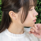 小さなスクウェアピアス ラインストーン スタッドピアス | アクセサリーショップPIENA | 詳細画像7