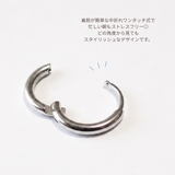 両耳用フープピアス サージカルステンレス 可愛い | アクセサリーショップPIENA | 詳細画像9