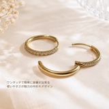 両耳フープピアス レディース サージカルステンレス | アクセサリーショップPIENA | 詳細画像9
