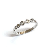 連なるハートのピンキーリング 日本製 スワロ使用 | アクセサリーショップPIENA | 詳細画像4