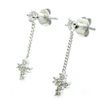 ジルコニアクロスが揺れるピアス チタンポスト | アクセサリーショップPIENA | 詳細画像2 