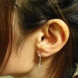 ジルコニアクロスが揺れるピアス チタンポスト | アクセサリーショップPIENA | 詳細画像3 