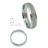 平打ちのリング 細かい加工のプレートをつけたメンズリング 一粒天然ダイヤモンド | アクセサリーショップPIENA | 詳細画像8 