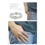 平打ちのリング 細かい加工のプレートをつけたメンズリング 一粒天然ダイヤモンド | アクセサリーショップPIENA | 詳細画像9 