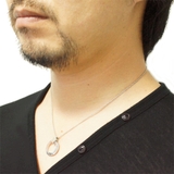 天然ダイヤモンドを埋め込んだ アラベスク調ベビーリング ネックレス | アクセサリーショップPIENA | 詳細画像2 