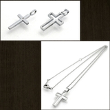 天然ダイヤモンド サージカルステンレス316L製 組み合わせ自在の2クロスペンダ… | アクセサリーショップPIENA | 詳細画像4 