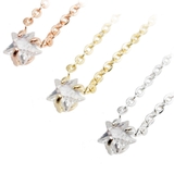 スター型ジルコニアのシンプルな王道スタイル プチペンダントネックレス シルバー | アクセサリーショップPIENA | 詳細画像1