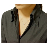 しっかりした枠にジルコニアをセットした王道スタイルのペンダントネックレス | アクセサリーショップPIENA | 詳細画像3