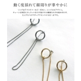 リングチェーンピアス ピンク アクセサリー | Pierrot | 詳細画像3